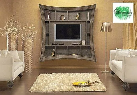 built in tv unit with storage
