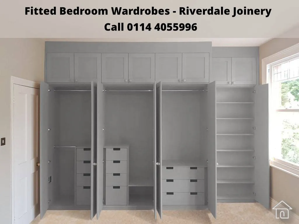fitted bedroom wardrobe eggshell painted