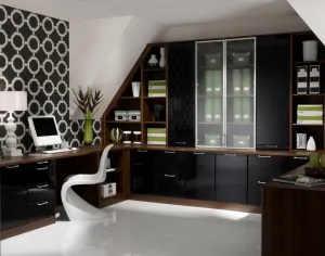 fitted furniture home office in attic space 300x236