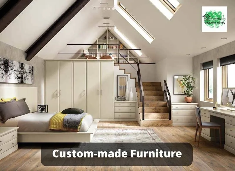 fitted furniture in almond