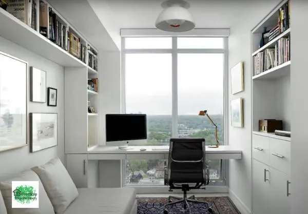 fitted office in apartment 