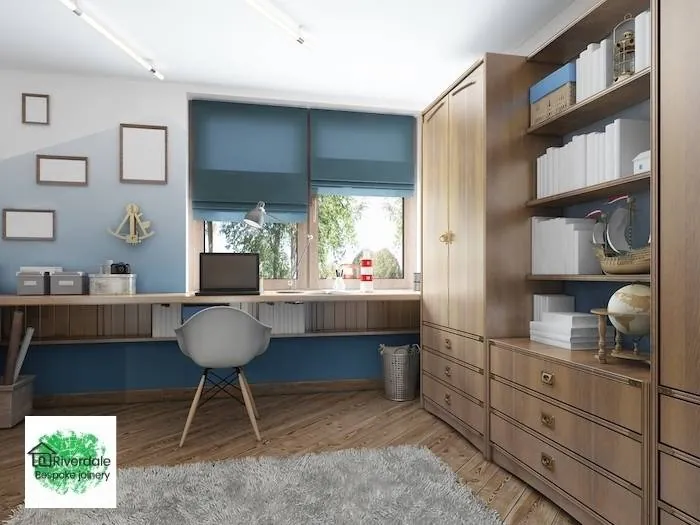 fitted office in home