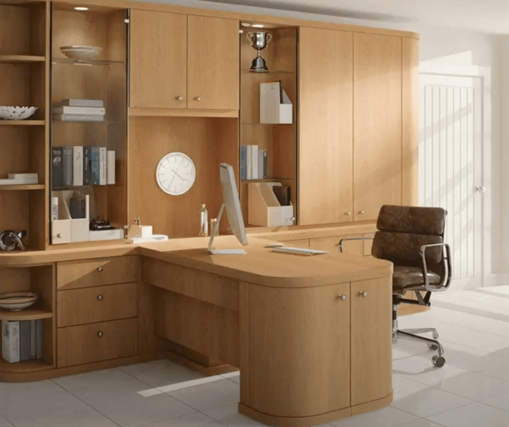 modern bespoke home office